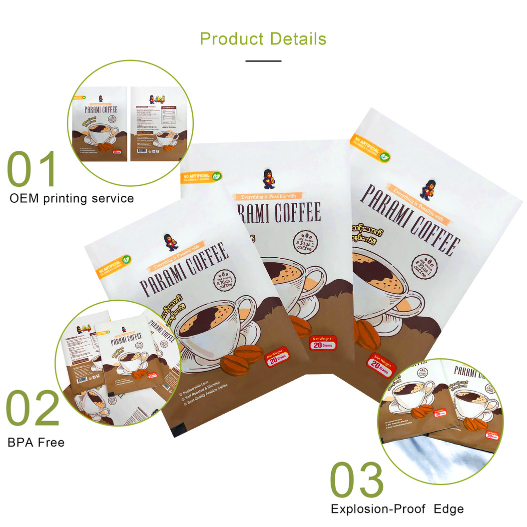 咖啡卷膜详情 1 sachet packaging