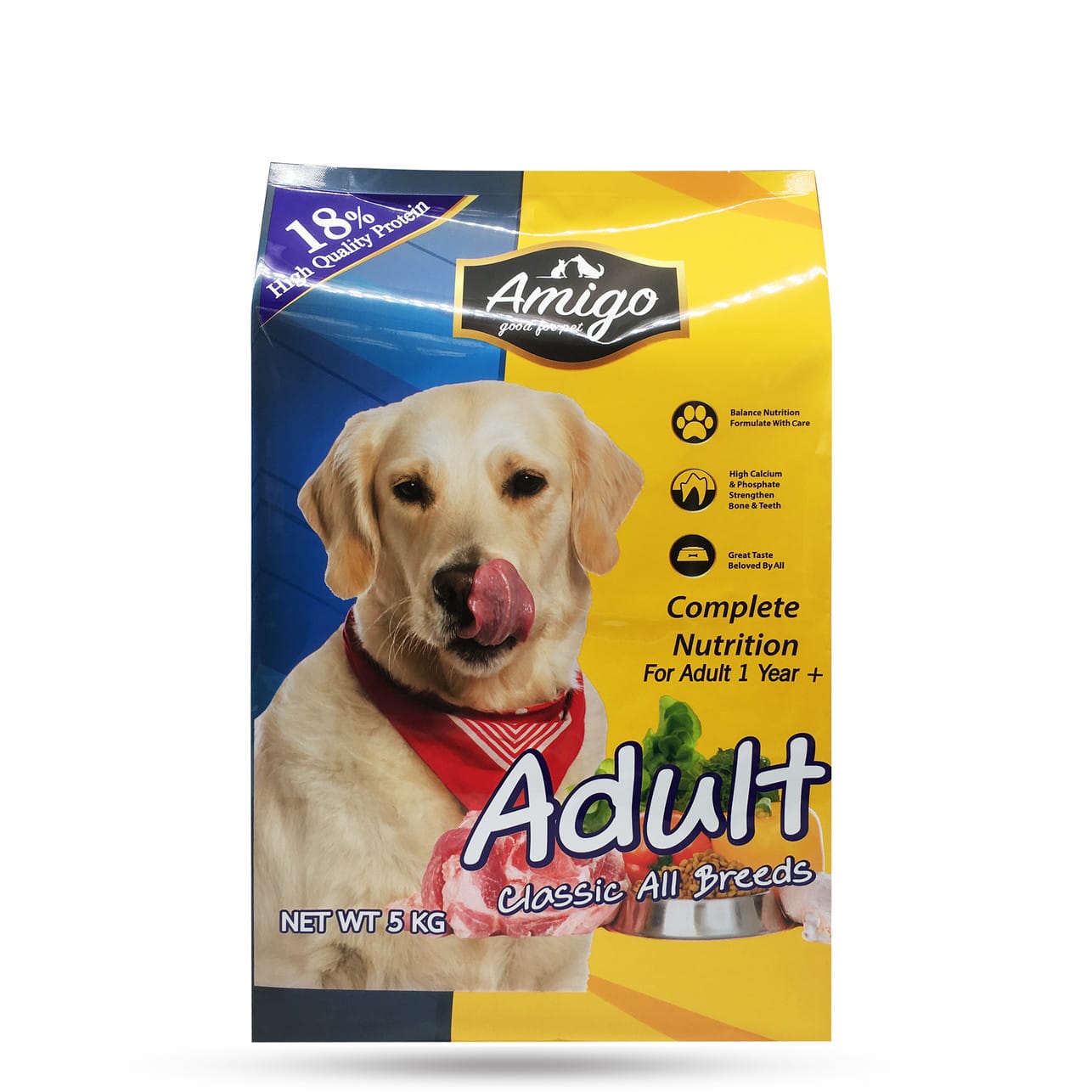 dog food packagingCustom Aluminum Foil Side Seal Resealable Zipper Dog