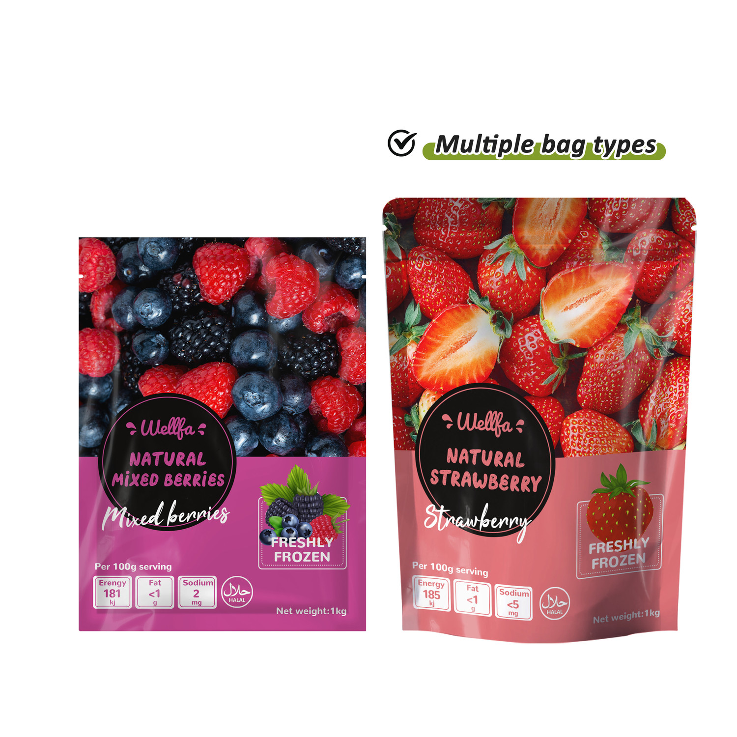 冷冻水果袋8 fruit frozen packaging